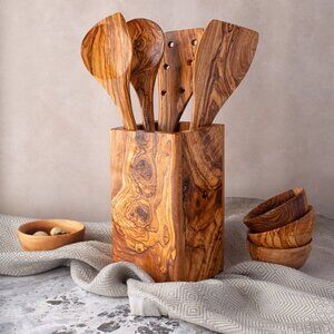 Wooden Utensils Holder